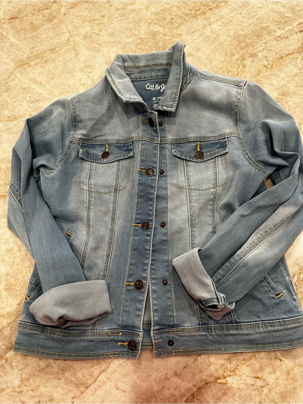 Cat & Jack Light Blue Denim Jacket for Girls